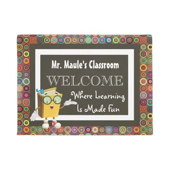 Personalized Teachers Fun Circles Welcome Doormat Home Decoration Entry Non-slip Door Mat Rubber Washable Floor Home
Personalized Teachers Fun Circles Welcome Doormat Home Decoration Entry Non-slip Door Mat Rubber Washable Floor Home