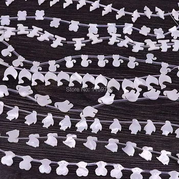 30Pcs White Natural Shell Bear Rabbit Pengui Beads Mother of Pearl Animal Shape Loose Bead for Necklace Jewelry
30Pcs White Natural Shell Bear Rabbit Pengui Beads Mother of Pearl Animal Shape Loose Bead for Necklace Jewelry