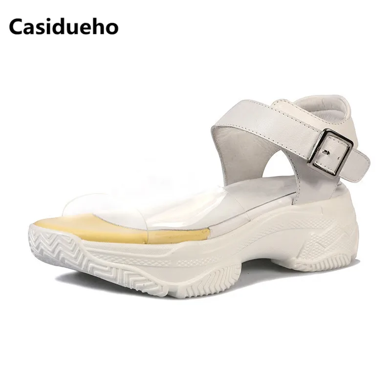 Casidueho Platform Shoes Woman PVC Patchwork Dress Sandalias Mujer 2018 Buckles Flats Leisure Gladiator Sandals Women Slides 40
Casidueho Platform Shoes Woman PVC Patchwork Dress Sandalias Mujer 2018 Buckles Flats Leisure Gladiator Sandals Women Slides 40