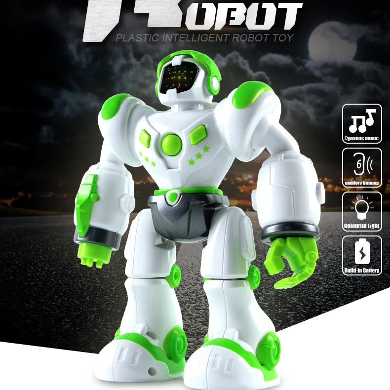 Intelligent Electronic Robot Action Figure Toy RC Robot Music Intellectual Development toys for Children
Intelligent Electronic Robot Action Figure Toy RC Robot Music Intellectual Development toys for Children