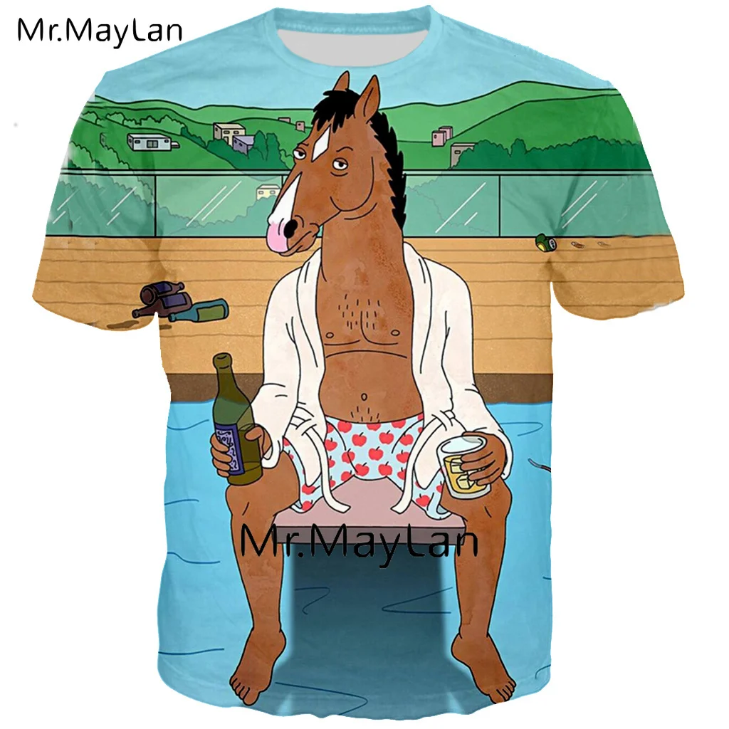 Cartoon BoJack Horseman Whisky 3D Printed T shirt Tee Men/women Casual Streetwear T-shirt Boys Gothic Tshirt Tops Clothes 5XL
Cartoon BoJack Horseman Whisky 3D Printed T shirt Tee Men/women Casual Streetwear T-shirt Boys Gothic Tshirt Tops Clothes 5XL