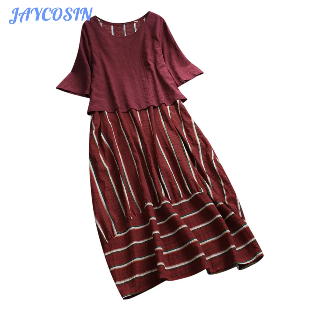 JAYCOSIN Women Set Clothes Striped Print Sexy Loose Two Piece Set Short Sleeve Top And Dresses Summer Boho Plus Size 5XL Outfits
JAYCOSIN Women Set Clothes Striped Print Sexy Loose Two Piece Set Short Sleeve Top And Dresses Summer Boho Plus Size 5XL Outfits