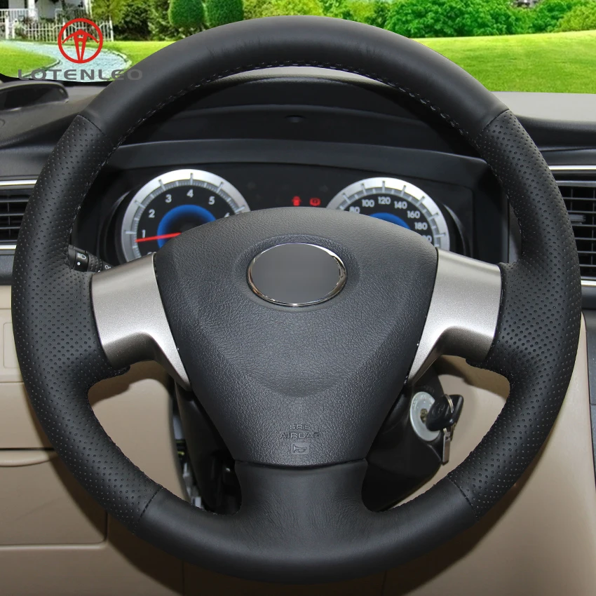 LQTENLEO Black Artificial Leather Car Steering Wheel Cover for Toyota Corolla 2006-2010 Matrix 2009 Auris 2007-2009
LQTENLEO Black Artificial Leather Car Steering Wheel Cover for Toyota Corolla 2006-2010 Matrix 2009 Auris 2007-2009