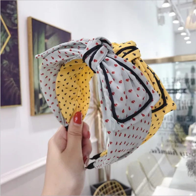 High-end hair accessories women's floral wave dot fabric big bow wide-brimmed hairband headband fashion girl hair band Headwear
High-end hair accessories women's floral wave dot fabric big bow wide-brimmed hairband headband fashion girl hair band Headwear