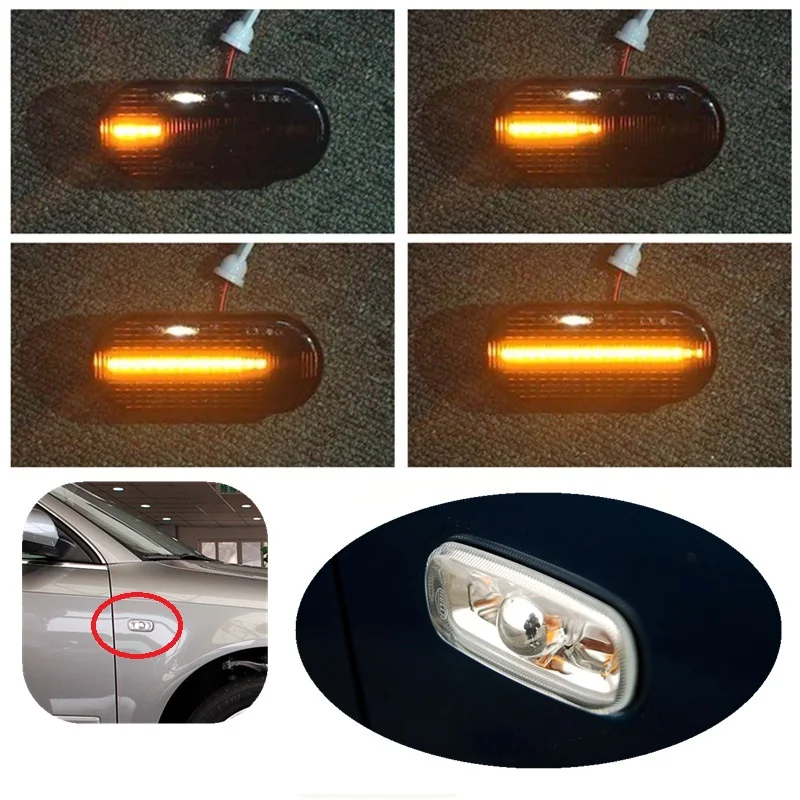 Dynamic LED Indicator Side Body Turn Light Signal Suitable for Audi A3 S3 8P A4 S4 B6 B7 B8 A6 S6 C5 C6
Dynamic LED Indicator Side Body Turn Light Signal Suitable for Audi A3 S3 8P A4 S4 B6 B7 B8 A6 S6 C5 C6