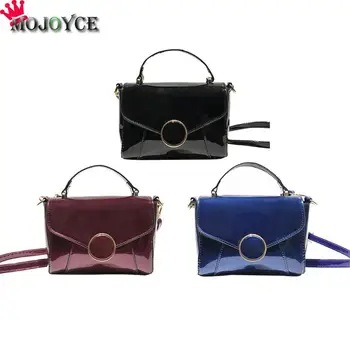 2018 New Patent Leather Casual Crossbody Handbags for Women Pure Flap Shoulder Bags Round Button Tote Bag Small Messenger Bag
2018 New Patent Leather Casual Crossbody Handbags for Women Pure Flap Shoulder Bags Round Button Tote Bag Small Messenger Bag