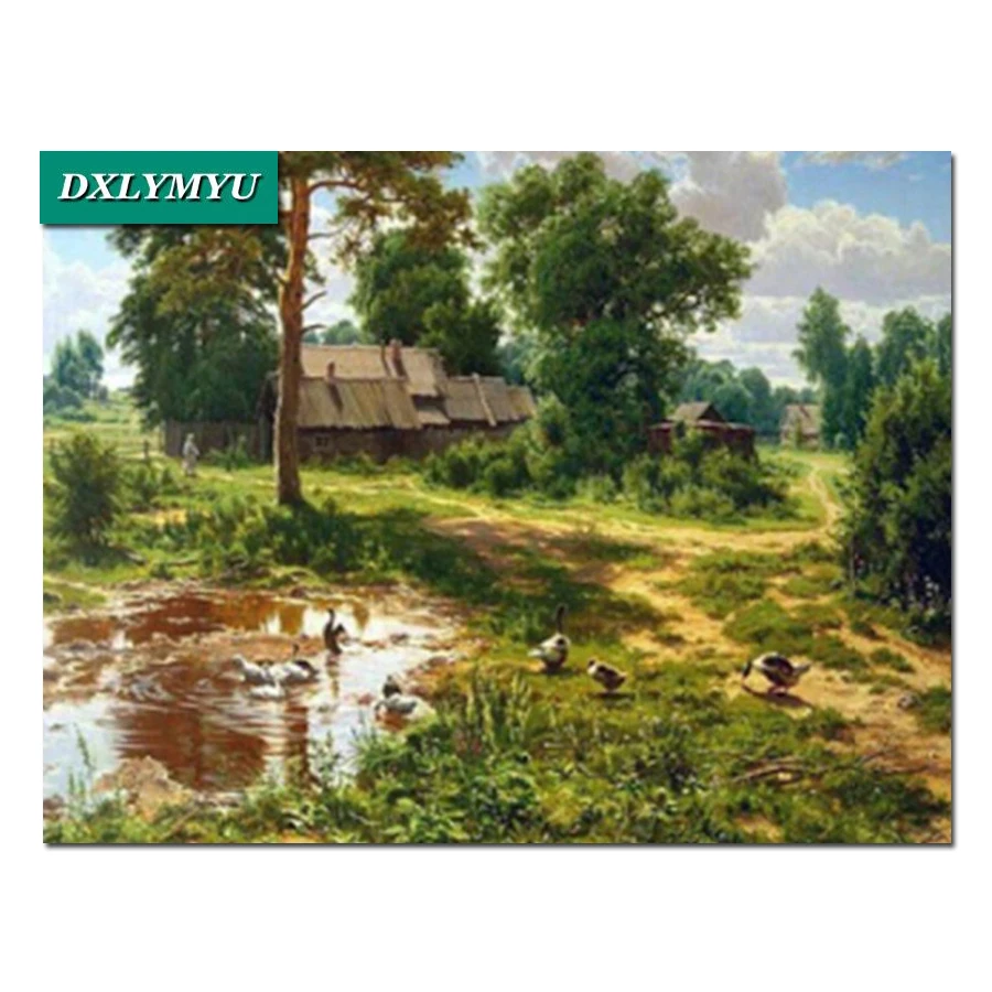 5D Diy Diamond Painting Beautiful village Cross Stitch Home Decor Full Rhinestones Mosaic Diamond Embroidery handcraft gift
5D Diy Diamond Painting Beautiful village Cross Stitch Home Decor Full Rhinestones Mosaic Diamond Embroidery handcraft gift