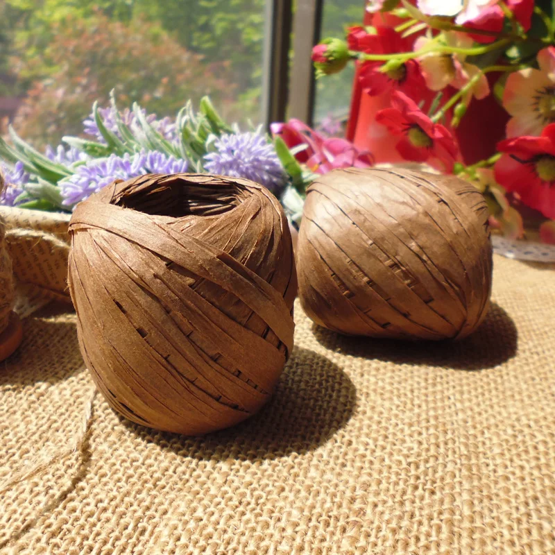 Coffee color raffia ribbon cord/ Black Raffia rope for Gift Wrap & Party Decorations (20m/roll ,11rolls/ lot ) Free Shipping
Coffee color raffia ribbon cord/ Black Raffia rope for Gift Wrap & Party Decorations (20m/roll ,11rolls/ lot ) Free Shipping