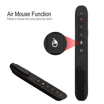 1pc Rechargeable RF 2.4GHz Wireless Presenter with Air Mouse PowerPoint Presentation Remote Control PPT Presentation Laser Pen
1pc Rechargeable RF 2.4GHz Wireless Presenter with Air Mouse PowerPoint Presentation Remote Control PPT Presentation Laser Pen