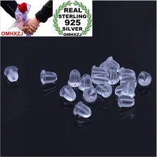 OMH groothandel sieraden Accessoires 50 Paar siliconen rubber plastic oordopjes Ear plug Stud Oorbellen sluiting YS116(China)
