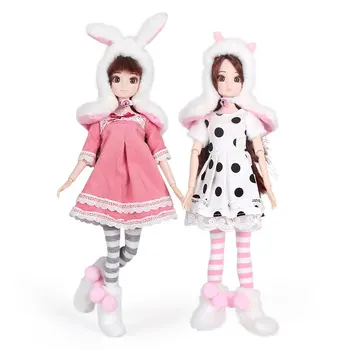 13 Moveable Joints 1/6 3D Eyes BJD Doll Toys With Accessories Clothes Shoes Bag Hat Fashion Figure Nake Dolls Toy For Girls Gift
13 Moveable Joints 1/6 3D Eyes BJD Doll Toys With Accessories Clothes Shoes Bag Hat Fashion Figure Nake Dolls Toy For Girls Gift