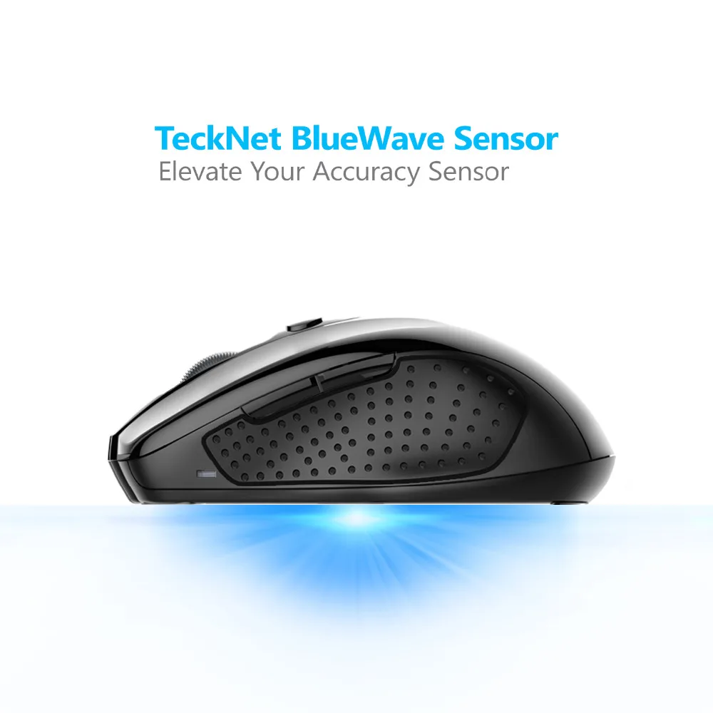 TeckNet Pro 2.4GHz Wireless Mouse Nano Receiver Ergonomic Mice 6 Buttons 2400DPI 5 Adjustment Levels for Computer Laptop Desktop 17