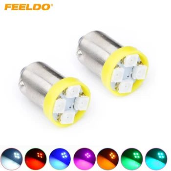 FEELDO 100Pcs BA9S T4W 1895 3528/1210 4SMD 4LED Car LED Light Dashboard Light Door Light 12V 7-Color #AM2639
FEELDO 100Pcs BA9S T4W 1895 3528/1210 4SMD 4LED Car LED Light Dashboard Light Door Light 12V 7-Color #AM2639