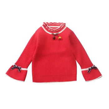 Kids Girls Sweaters Solid Color Flare Sleeve Pullover Sweaters Long Sleeve Pullovers Knitting Sweater Autumn Children Clothes
Kids Girls Sweaters Solid Color Flare Sleeve Pullover Sweaters Long Sleeve Pullovers Knitting Sweater Autumn Children Clothes