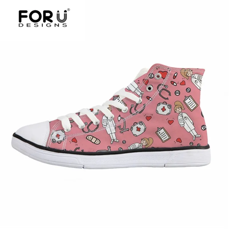 FORUDESIGNS Leisure Cute Cartoon 3D Sketch Medical Print High Top Women Vulcanize Shoes Lace-up Ladies Comfortable Canvas Shoes
FORUDESIGNS Leisure Cute Cartoon 3D Sketch Medical Print High Top Women Vulcanize Shoes Lace-up Ladies Comfortable Canvas Shoes
