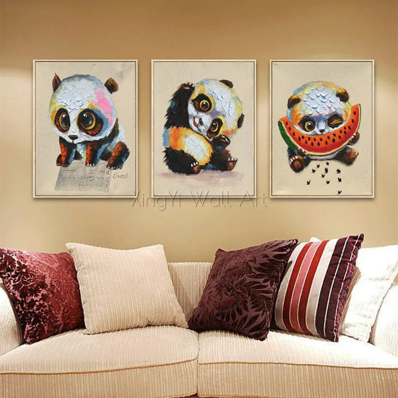 Pop art knife Animal canvas paintings wall art pictures for living room home decor acrylic thick texture Abstract panda quadro
Pop art knife Animal canvas paintings wall art pictures for living room home decor acrylic thick texture Abstract panda quadro