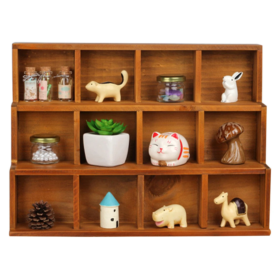 HIPSTEEN Retro Wooden Storage Box Desktop Sundries Holder Organizer Shelf Wood Color
HIPSTEEN Retro Wooden Storage Box Desktop Sundries Holder Organizer Shelf Wood Color