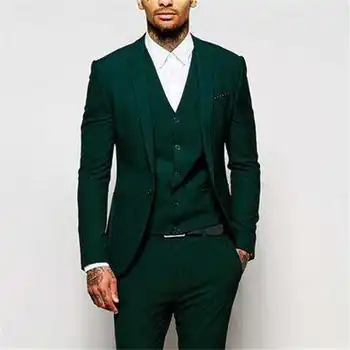 Green Formal Wedding Men Suits for Groomsmen Wear Three Piece Trim Fit Custom Made Groom Tuxedos Evening Party Suit Jacket Pants
Green Formal Wedding Men Suits for Groomsmen Wear Three Piece Trim Fit Custom Made Groom Tuxedos Evening Party Suit Jacket Pants