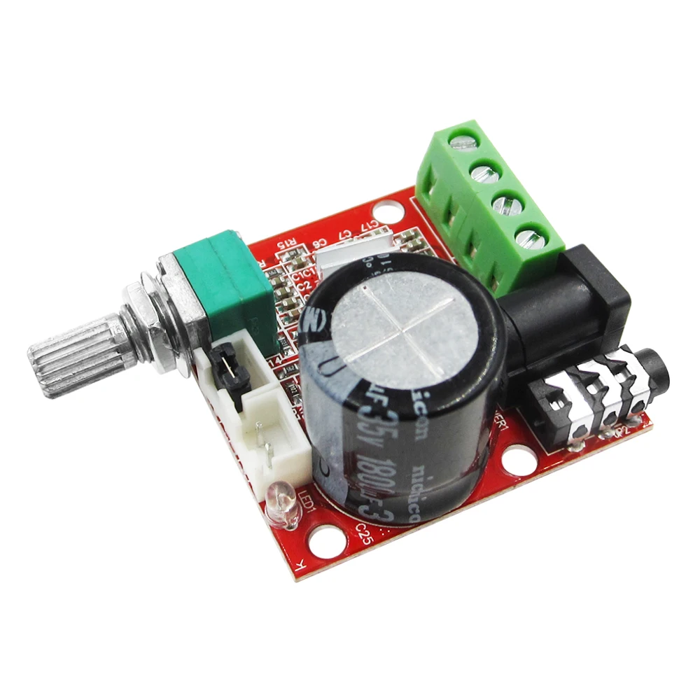 10 шт. 12 В Mini Hi-Fi PAM8610 плата аудио стереоусилителя 2X10W двухканальный D Класс по самой
