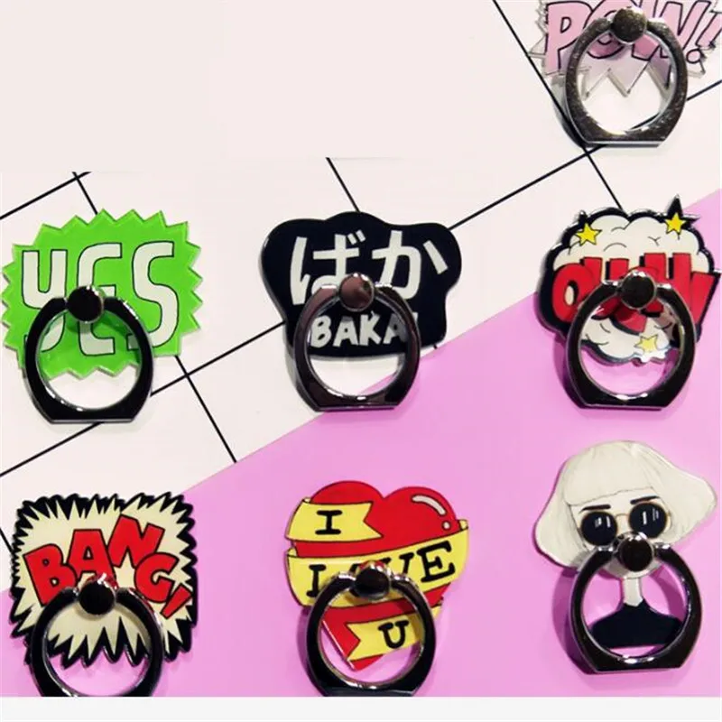 Cartoon Cute Fashion Word Victory Finger Ring Smartphone Stand Holder Mobile Phone Holder For iPhone Huawei All Phone
Cartoon Cute Fashion Word Victory Finger Ring Smartphone Stand Holder Mobile Phone Holder For iPhone Huawei All Phone