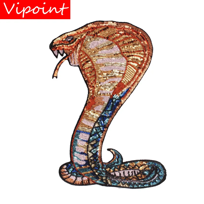 VIPOINT embroidery Sequins big snake patches animal patches badges applique patches for clothing JW-61
VIPOINT embroidery Sequins big snake patches animal patches badges applique patches for clothing JW-61