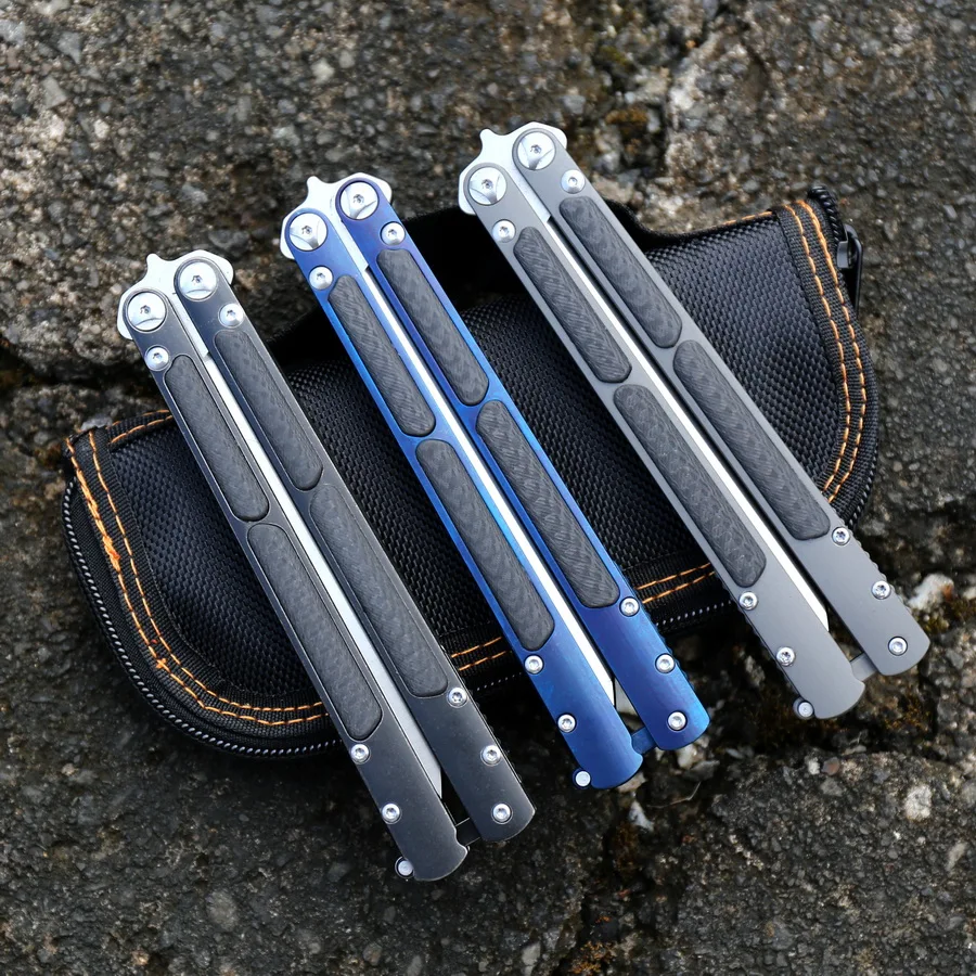 Stone wash S35VN covenant Butterfly TC4 + CF handle KVT ceramic ball bearing outdoor hunting tactics pocket folding tool knife
Stone wash S35VN covenant Butterfly TC4 + CF handle KVT ceramic ball bearing outdoor hunting tactics pocket folding tool knife
