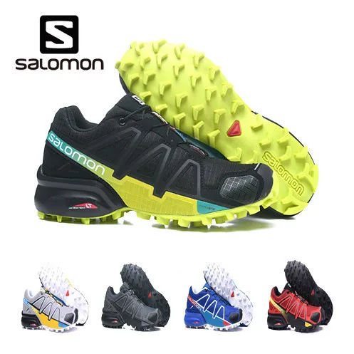 

Salomon Men's Speedcross 4 GTX Trail Runner Spare Quicklace Bundle Canvas Lace-up Medium Cut Sport Shoe Outdoor Lawn Size 40-47