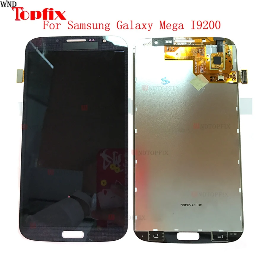 ЖК дисплей с сенсорным экраном и дигитайзером рамкой для Samsung Galaxy Mega I9200 I9205 6 3