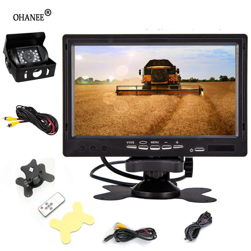 2018 new 7" car Rear view Reverse Camera with 7 Inch TFT Monitor LCD Display Screen Car RearView parking camera for trucks bus
2018 new 7" car Rear view Reverse Camera with 7 Inch TFT Monitor LCD Display Screen Car RearView parking camera for trucks bus