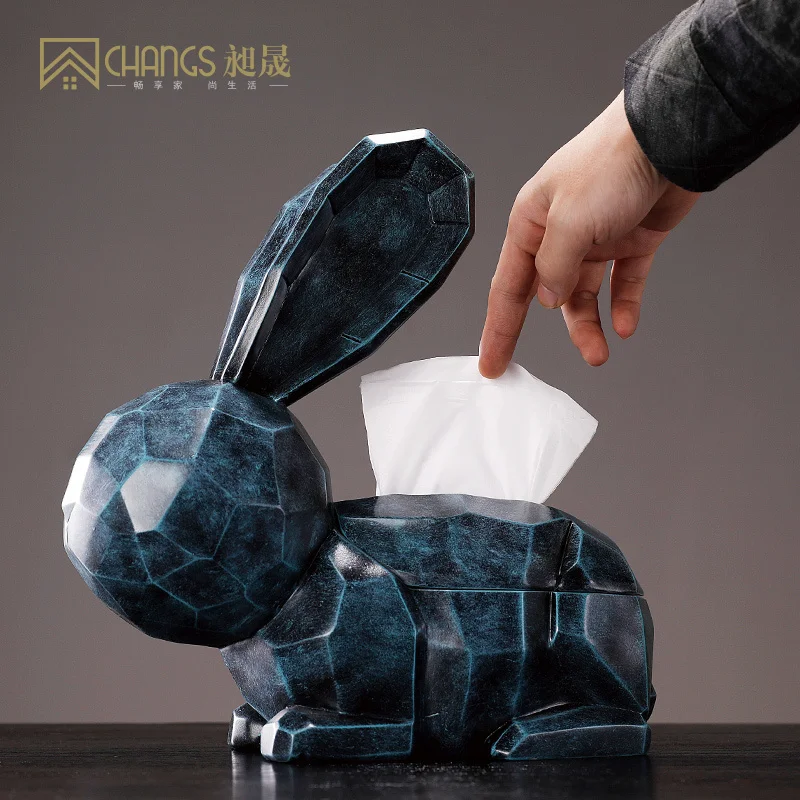 Creative Nordic rabbits tissue box Abstract rabbit bunnys figurine home decor craft jars Modern home decor accessories
Creative Nordic rabbits tissue box Abstract rabbit bunnys figurine home decor craft jars Modern home decor accessories