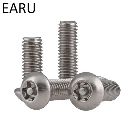 304 stainless steel anti-theft screws Bolt round Pan plum Six-Lobe Security Head with needle core M3*4/5/6/8/10/12/14/16/18-25mm |