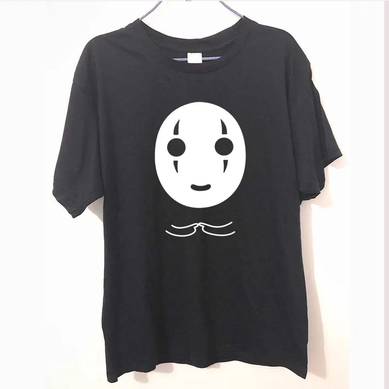 New Spirited Away T Shirt No Face Faceless Man T Shirts Men Short Sleeve Cotton T-shirts Anime Cartoon Tops Free Shipping
New Spirited Away T Shirt No Face Faceless Man T Shirts Men Short Sleeve Cotton T-shirts Anime Cartoon Tops Free Shipping