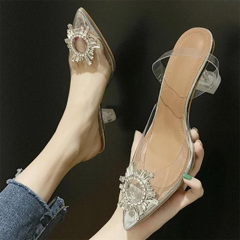 2019 Summer Women pumps Transparent Crystal Cup heeled Bride Shoes Slingback High heels Glitter Rhinestones Party Wedding Shoes
2019 Summer Women pumps Transparent Crystal Cup heeled Bride Shoes Slingback High heels Glitter Rhinestones Party Wedding Shoes