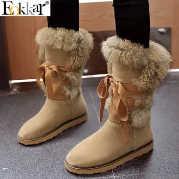 Eokkar 2020 Women Snow Boots Round Toe Warm Inside Long Plush Low Heel Mid Calf Boots Winter All Match Ladies Boots Size 34-43
Eokkar 2020 Women Snow Boots Round Toe Warm Inside Long Plush Low Heel Mid Calf Boots Winter All Match Ladies Boots Size 34-43