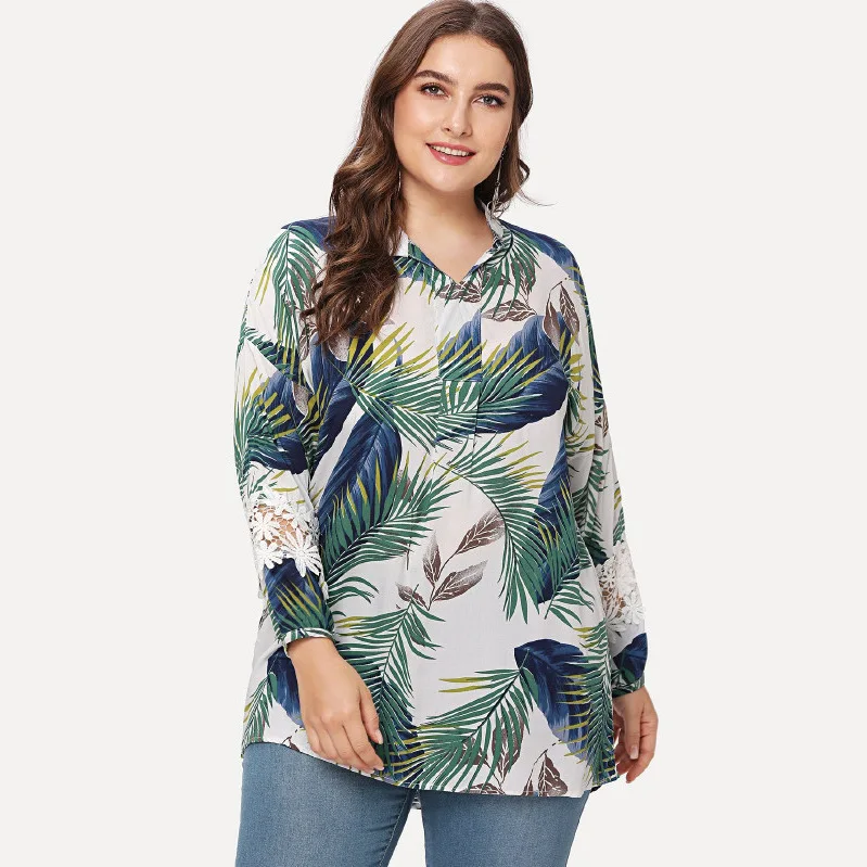 Women T-shirts Floral Printed Shirts Flower lace stitching cropped sleeves printed loose large size shirt Big Size Women Tops
Women T-shirts Floral Printed Shirts Flower lace stitching cropped sleeves printed loose large size shirt Big Size Women Tops