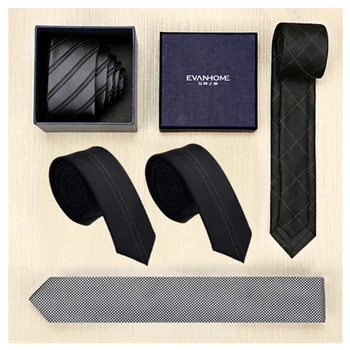 High Quality 2020 Brand New Fashion 5CM Slim Tie Men Gravatas Silk Ties For Men Neckties Skinny Tie Black with Gift BOX
High Quality 2020 Brand New Fashion 5CM Slim Tie Men Gravatas Silk Ties For Men Neckties Skinny Tie Black with Gift BOX