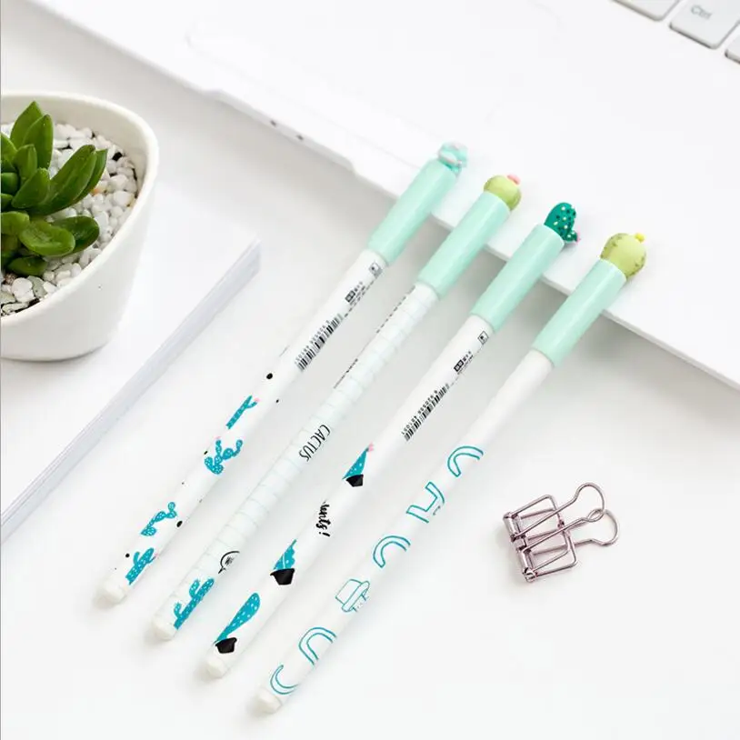 JUKUAI 4pcs/Lot Creative A lovely Cactus Gel Pen Succulents 0.5mm Ballpoint Black Ink Pens Office Stationary School Supplies7115
JUKUAI 4pcs/Lot Creative A lovely Cactus Gel Pen Succulents 0.5mm Ballpoint Black Ink Pens Office Stationary School Supplies7115