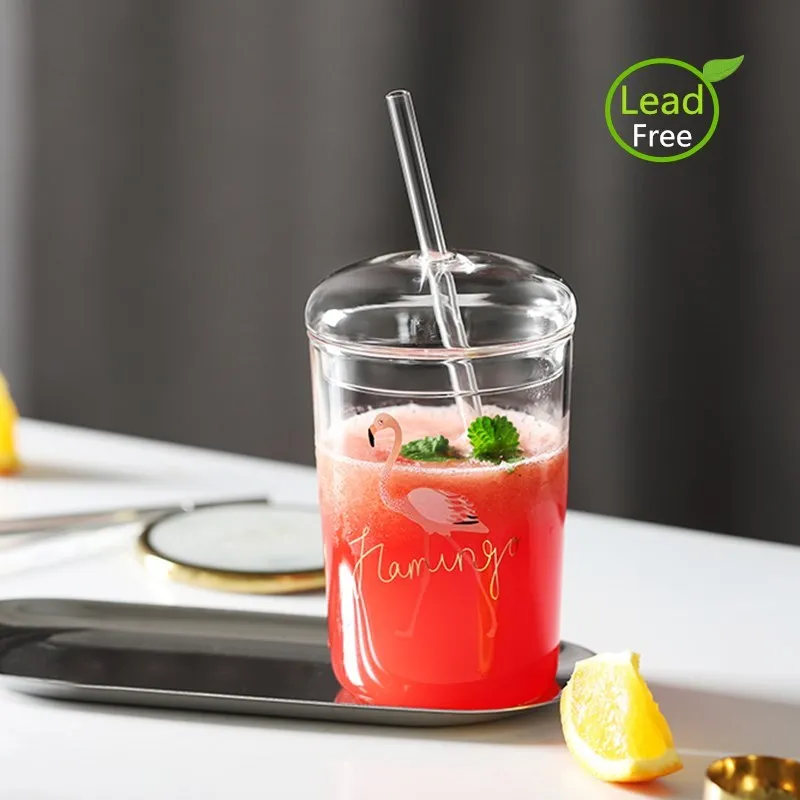 500ml Glass Water Bottle With Straw Flamingo Glass bottles My Glass Water Bottle Juice Milk Drinkware Tumbler For Restaurant
500ml Glass Water Bottle With Straw Flamingo Glass bottles My Glass Water Bottle Juice Milk Drinkware Tumbler For Restaurant