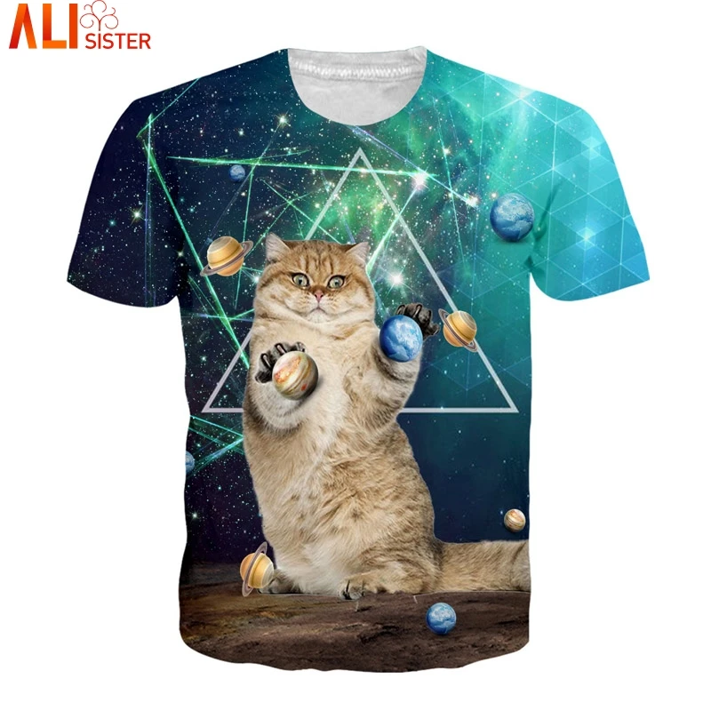 Alisister EUR Size Fat Cat 3d T Shirt Galaxy Funny Animal Tee Shirts Camisa Masculina Summer Men Women Tops Unisex T-Shirt
Alisister EUR Size Fat Cat 3d T Shirt Galaxy Funny Animal Tee Shirts Camisa Masculina Summer Men Women Tops Unisex T-Shirt