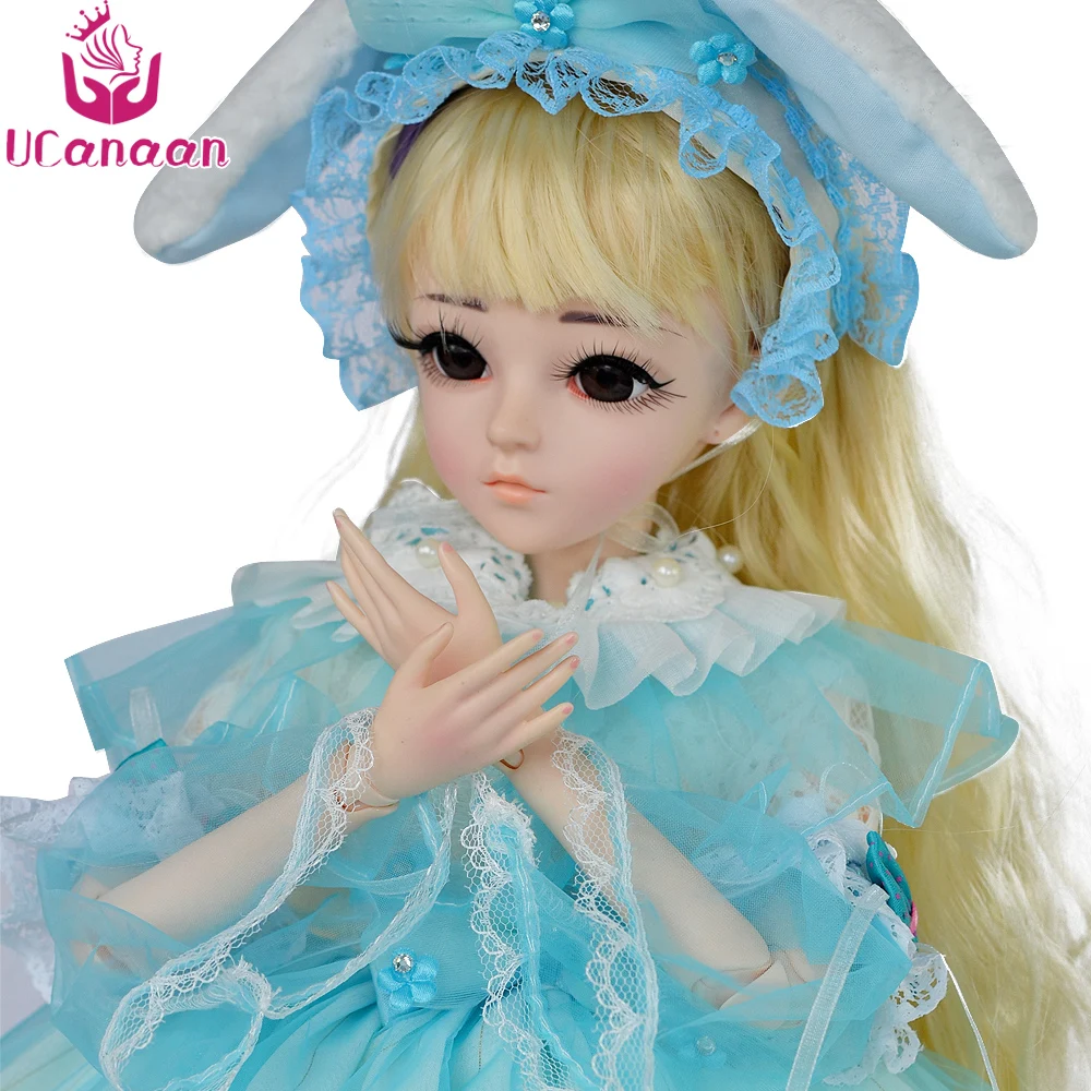 Ucanaan 1/3 Kawaii BJD Doll Dream Princess Dolls With Lolita Dress Rabbit Hat Wig Makeup Girls Dressup Toys For Collection
Ucanaan 1/3 Kawaii BJD Doll Dream Princess Dolls With Lolita Dress Rabbit Hat Wig Makeup Girls Dressup Toys For Collection