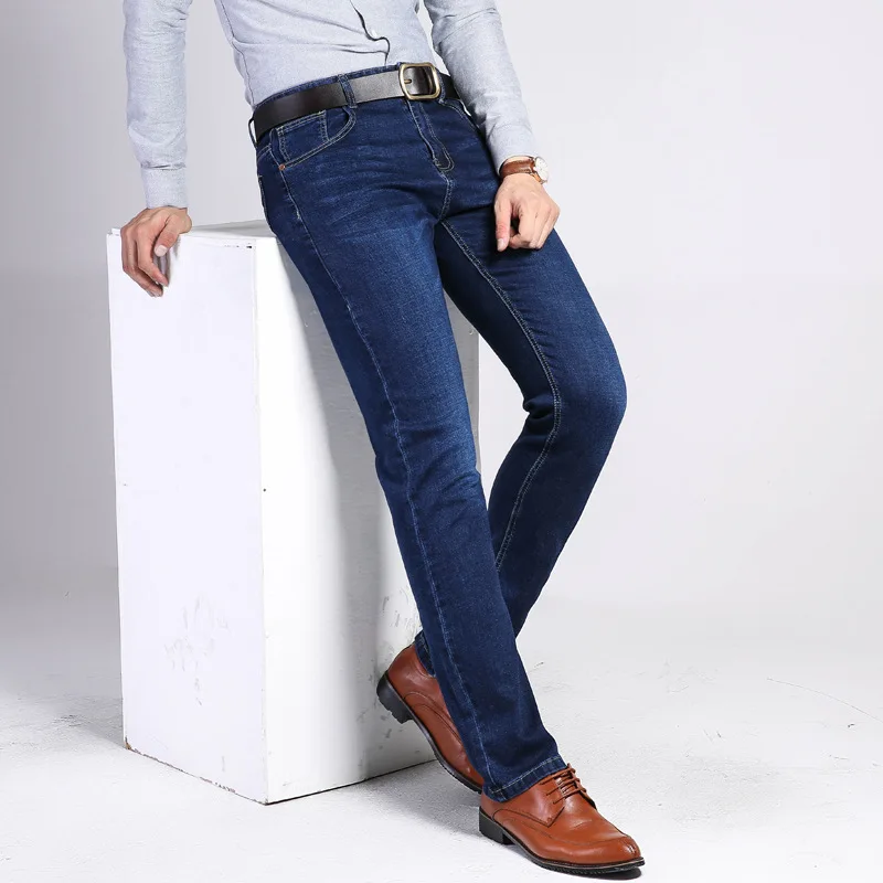 Jeans Men's Spring and Autumn Elastic Blue Black Denim Pants Straight Cowboy Pants Korean Men's Pants Casual Large Size
Jeans Men's Spring and Autumn Elastic Blue Black Denim Pants Straight Cowboy Pants Korean Men's Pants Casual Large Size