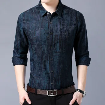 Men's long-sleeved shirt high-grade luxury mercerized cotton fabric brand men shirt thin section loose floral bottoming shirt
Men's long-sleeved shirt high-grade luxury mercerized cotton fabric brand men shirt thin section loose floral bottoming shirt