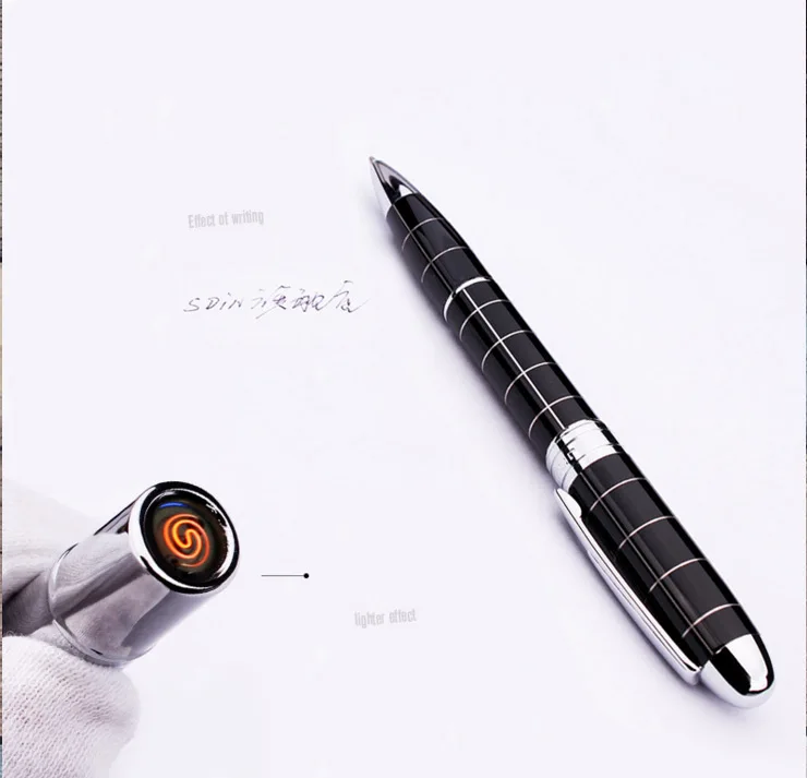 143*12mm Ballpoint Pen Plasma Lighter Metal Multifunction Portable Windproof Turbo Lighter Gadgets for Men Creative Gifts
143*12mm Ballpoint Pen Plasma Lighter Metal Multifunction Portable Windproof Turbo Lighter Gadgets for Men Creative Gifts