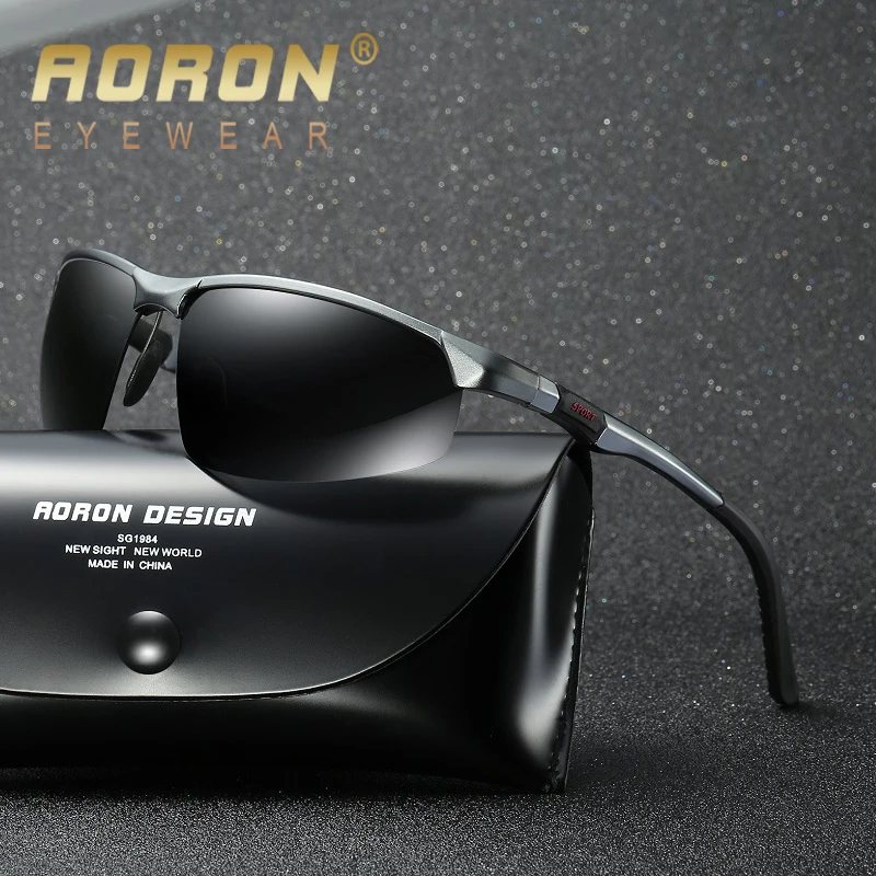 AORON Mens Polarized Sunglasses Brand Vintage Alloy Sun Glasses Retro Luxury Male Goggles Oculos De Sol
AORON Mens Polarized Sunglasses Brand Vintage Alloy Sun Glasses Retro Luxury Male Goggles Oculos De Sol