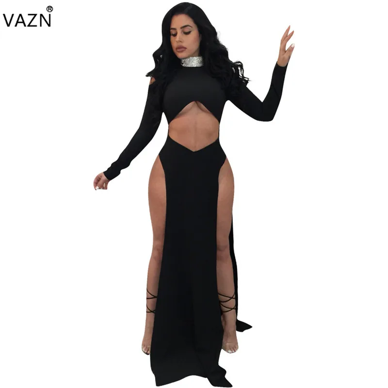 VAZN Autumn 2019 Personality Design Sexy Style Women Dress Solid Hollow Out O-Neck Full Sleeve Lady Chiffon Maxi Dress MNL945
VAZN Autumn 2019 Personality Design Sexy Style Women Dress Solid Hollow Out O-Neck Full Sleeve Lady Chiffon Maxi Dress MNL945