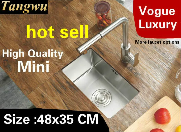 Free shipping Home luxury small kitchen manual sink single trough wash vegetables durable 304 stainless steel hot sell 48x35 CM
Free shipping Home luxury small kitchen manual sink single trough wash vegetables durable 304 stainless steel hot sell 48x35 CM