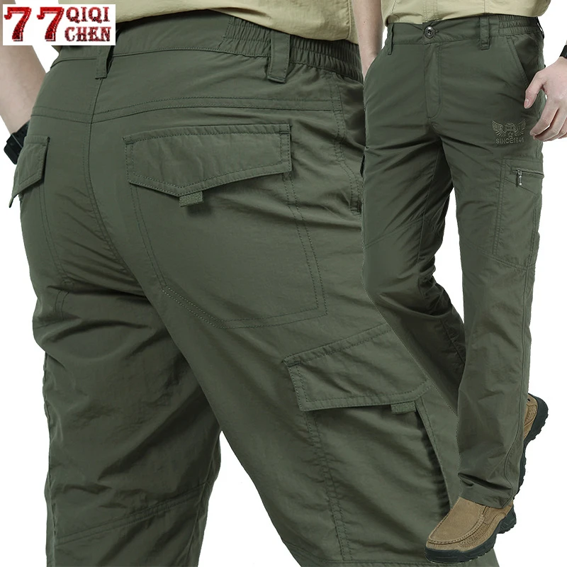 Quick Dry Casual Pants Men Summer Breathable Army Military Men's Tactical Cargo Pants Male lightweight Waterproof Trousers 4XL
Quick Dry Casual Pants Men Summer Breathable Army Military Men's Tactical Cargo Pants Male lightweight Waterproof Trousers 4XL