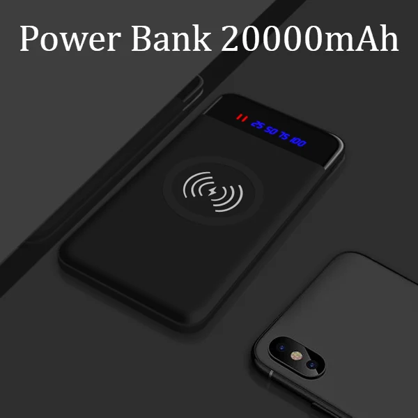 20000mAh Power Bank Wireless Charging Ultra Thin Portable Ultra Thin For iPone X XS Max XR Xiaomi Samsung Huawei Asus LG HTC
20000mAh Power Bank Wireless Charging Ultra Thin Portable Ultra Thin For iPone X XS Max XR Xiaomi Samsung Huawei Asus LG HTC