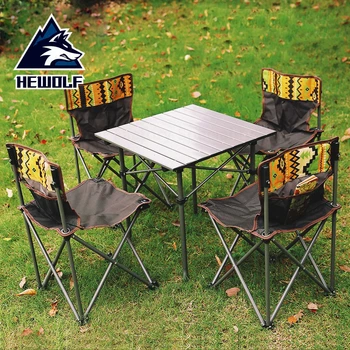 Hewolf Camping Foldable Table Chairs Big Size Picnic Folding 4 Seat National Style Portable Tables Chairs Convenient Fishing BBQ 
Hewolf Camping Foldable Table Chairs Big Size Picnic Folding 4 Seat National Style Portable Tables Chairs Convenient Fishing BBQ