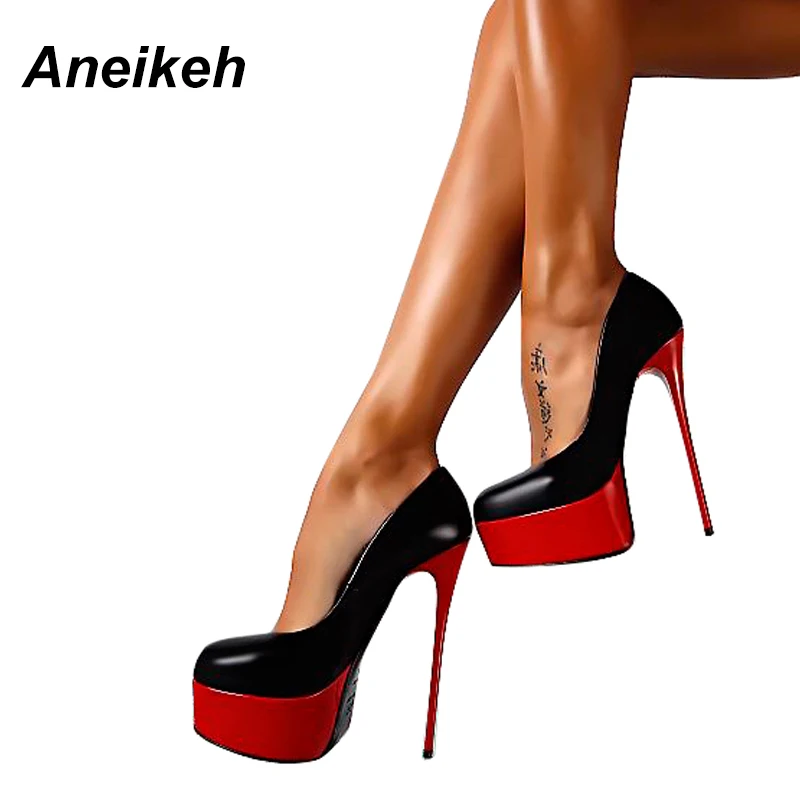 Aneikeh Spring & Autumn Woman Sexy Pumps Extreme High Heels Designer Shoes Platform Pumps Stiletto Female Valentine Shoes
Aneikeh Spring & Autumn Woman Sexy Pumps Extreme High Heels Designer Shoes Platform Pumps Stiletto Female Valentine Shoes